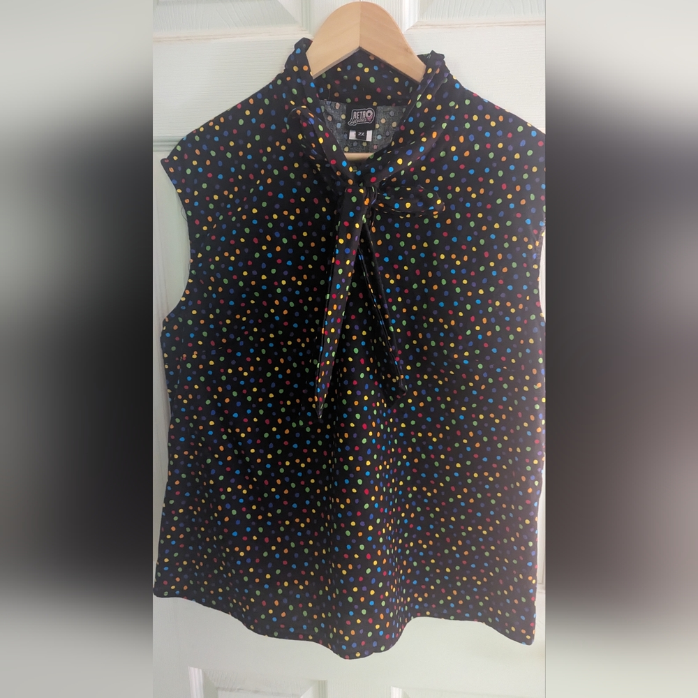 Retrolicious Bow Top Polkadot 2X